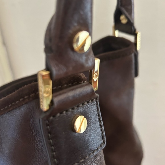 Fringe Brown Leather Bag - Picture 3 of 5